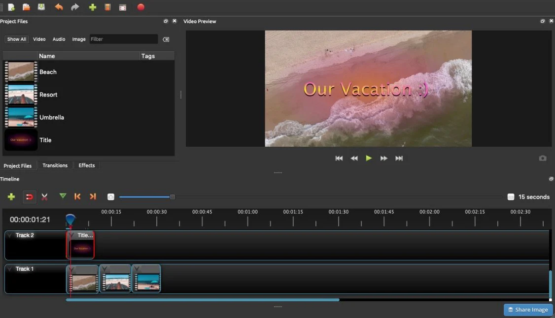 OpenShot vedio editor OpenShot vedio editor